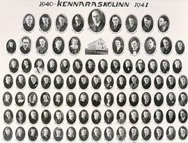 Skólaspjald Kennarskólans1940-1941
