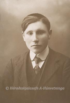 Sigurjón Sigurðsson (1895-1953) fjármaður Hvammi í Vatnsdal 1920
