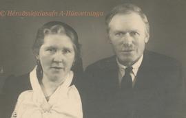 Ingveldur Jónsdóttir (1873-1943) Hlíðarenda og Jón Jónsson (1869-1962) Eyvindarstöðum. Systkinamynd