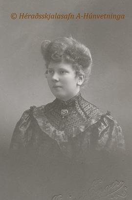 1394-Guðlaug Hjörleifsdóttir Kvaran (1886-1964) Rvk frá Undirfelli