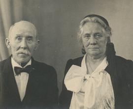Sigurjón Benediktsson (1868) og Kristjana Bessadóttir (1867-1949) Sigurjónshúsi á Blönduósi