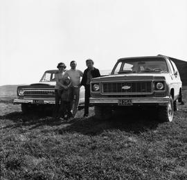 við Laxá í Aðaldal júlí 1973. A-4455 og H-254