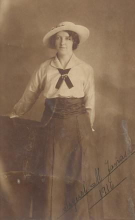 04860-Sigurlaug Margrét Jónasdóttir (1898-1985) 1916-kona Jónasar Þorbegssonar útvarpsstjóra