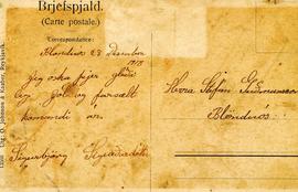 Þjóðhátíð á Ísafirði 11. ágúst 1908, sent 23.12.1918