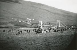 Blöndubrú í Blöndudal byggð 1950, vígsla