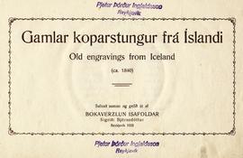 Koparstungur frá Íslandi um1840. Forsíða